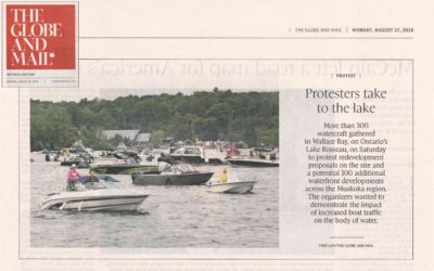 Globe and Mail Coverage of SOUND THE ALARM Boat Rally in Minett