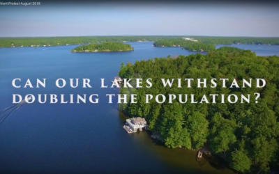 Keep Sounding the Alarm for Muskoka! (drone footage of August Boat Rally in Rosseau)