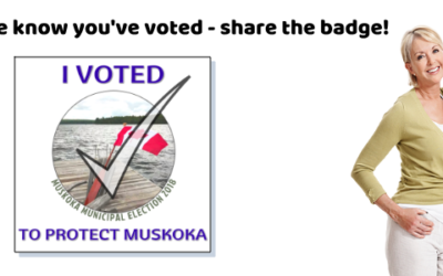 Vote NOW to Save Muskoka – and share the badge!