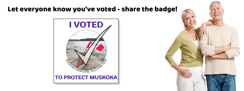 Vote NOW to Save Muskoka – and share the badge!