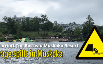 The JW Marriott Rosseau Muskoka Resort has been issued an order by the Ministry of Environment on several sewage related issues.